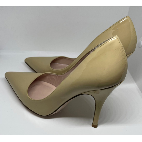 KATE SPADE Tan New York Licorice Patent Pointed-toe Pumps - Picture 5 of 8